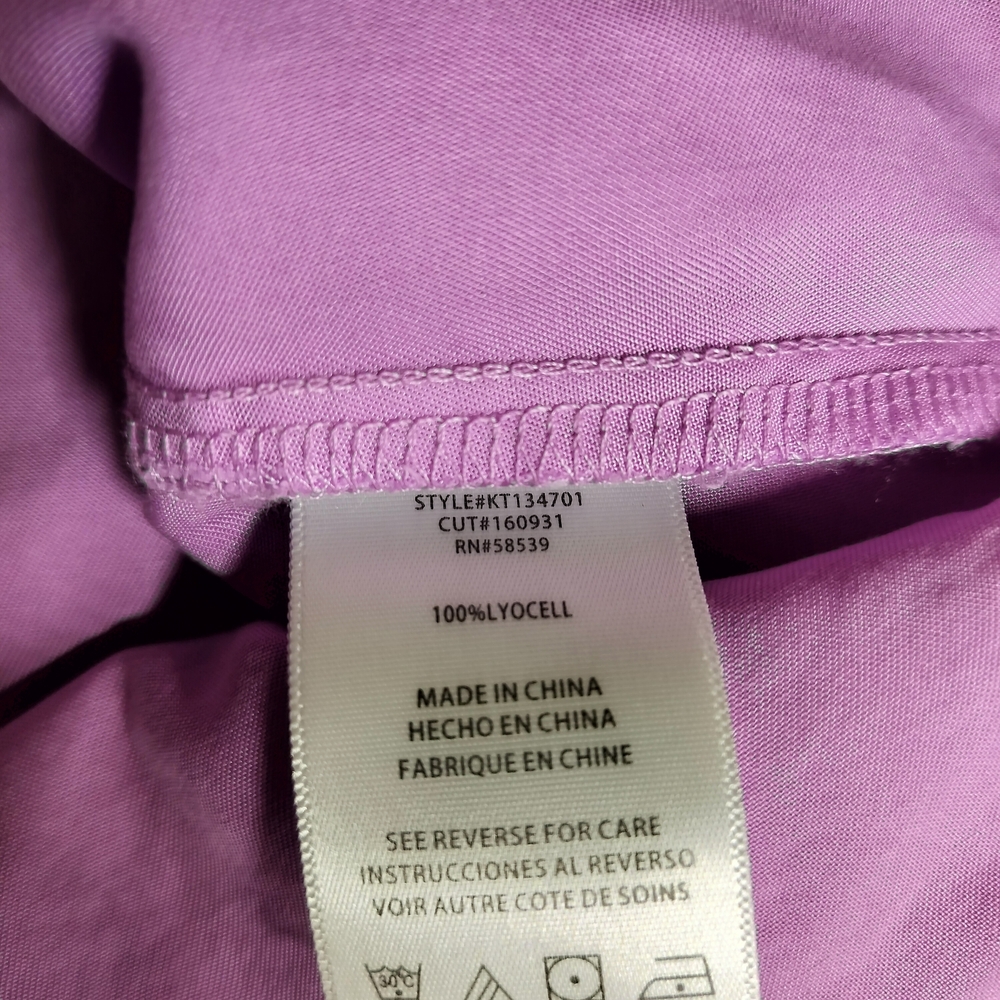 KUT From The Kloth Lavender Ruffle Blouse Womens Medium Boho Feminine Sleeveless - Picture 7 of 8